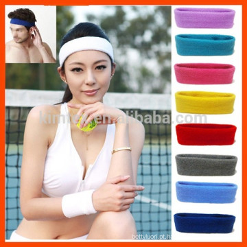 Custom elástico esporte Sweatband Yoga Headband